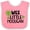 Pink and White, variant on Inktastic St. Patrick's Day Wee Little Hooligan with Clovers Boys or Girls Baby Bib