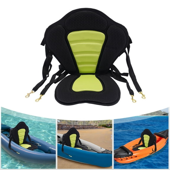 Deluxe Padded Kayak Seat with Storage Bag Detachable Backpack Bag Fishing Canoeing Boat Seat