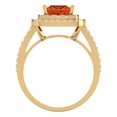 thumbnail image 4 of Halo Engagement Ring for Women - 2.07ct Simulated Red Diamond in 18K Yellow Gold Promise Ring, 4 of 6