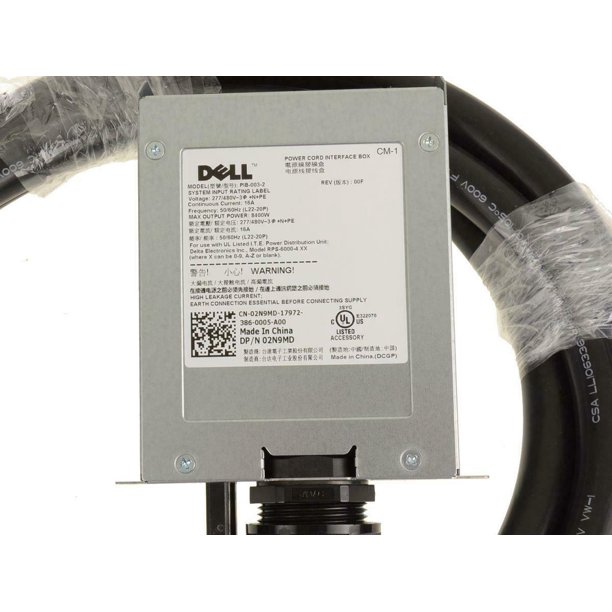 Dell Power Connect Rps 6000 Delta 3 5m 277 480 50 60hz 8400w 16a Black Power Cord Interface Box 2n9md 02n9md Cn 02n9md Pib 003 2 Rps 6000 4 L22 p 16a Kjk1m Used Walmart Com