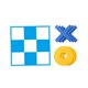 thumbnail image 2 of Juego de ajedrez Tic TAC Toe, juego de ajedrez Xoxo, juegos familiares, juego clásico de formación de equipos al aire libre, juguetes XO para adultos, azul y, 2 of 8