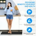 thumbnail image 6 of Kitchen Mat Set,2 PCS Cushioned Anti-Fatigue Kitchen Mat, Waterproof Non-Slip Kitchen Floor Mat,Ergonomic Comfort Rug Standing Mat for Kitchen,Home Floor, Laundry,17.3"x29"+17.3"x59", 6 of 7
