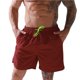 thumbnail image 1 of Pantalones cortos de playa de color liso para hombre: bañadores ligeros de secado rápido con cordón, 1 of 6