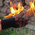 thumbnail image 4 of Guantes para horno de microondas resistentes al calor de silicona ignífuga ignífuga de alta temperatura para barbacoa, 4 of 5
