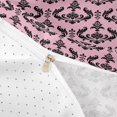 thumbnail image 4 of jejeloiu Romantic Damask Duvet Cover Queen,Soft Floral Queen Bedding For Adults,Pink Black,Reversible,3-Piece,1 Duvet Cover and 2 Pillowcases, 4 of 6