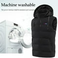 thumbnail image 6 of Heated Vest Women Usb Rechargeable 2 Heat Levels 11 Heating Zones Waterproof Electric Heated Jackets Heated Jacket Black M, 6 of 7