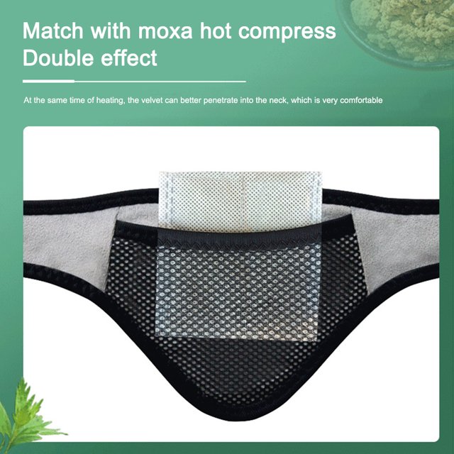 Correa para el cuello con calefacción eléctrica de grafeno banda para el cuello con calefacción ajustable herramienta para el cuidado de la salud JShteea Cuidado Belleza