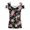 thumbnail image 2 of Cilsoka My Orders Placed Shirts for Women Sexy Casual Womens Tops Black And White Stripe Active Tank Tops for Women Plus Size White Blouses for Women Dressy Casual Plus Size, 2 of 5