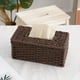 thumbnail image 2 of Fiudx Funda de Ratán para Caja de Pañuelos, Diseño de Cuerda de Papel Tejida a Mano, Material Natural y Ecológico, Decoración Rústica para Baño o Sala de Estar, Decoración Versátil para Bodas, Tamaño, 2 of 7