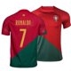 thumbnail image 4 of Football Maillot Adultes Enfants, Garçon Vêtements de Football, No. 7 Red Jersey Maillot, T-Shirts et Shorts de Football con Chaussettes, 4 of 5