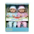thumbnail image 4 of Melissa & Doug Mine to Love Twins Luke & Lucy 15” Light Skin-Tone Boy and Girl Baby Dolls with Rompers, Caps, Pacifiers, 4 of 7