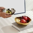 thumbnail image 3 of Tizuqe Metal Salad Bowl Modern Fruit Basket Countertops Snacks Tray Large Serving Bowl, 3 of 12