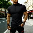 thumbnail image 6 of Dagugfen Athletic Tops Short Sleeve Stand Neck 1/4 Zip up Fitness Pullover Shirts Outdoor Workout Running Tops, 6 of 8