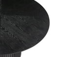 thumbnail image 5 of GDF Studio Natural Grain Finish Round Dining Table, Black, 5 of 6