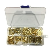 150pcs 3.2/4.2/5.2/6.2/8.2/10.2 Brass Copper Lug Round Circular Ring Cable Wire Cold Press Connector Crimp Terminal