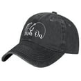 thumbnail image 4 of Fish On Vintage Wash Dad Hat Adjustable Curved Brim Baseball Cap,Casual Outdoor Sports Fishing Cap for Men and Women, 4 of 9