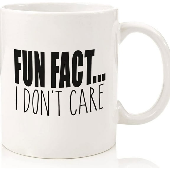 Fun Fact I Don't Care, Funny Coffee Mug, Coffee Lover, Gift Coffee, Coffee Mug, Funny Mug, Coworker Gift, Statement Mug, Funny Sassy Mug, Ceramic Novelty Coffee Mugs 11oz, 15oz Mug, Tea