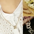 thumbnail image 2 of HOOUN Neck Jewelry Women Charms Gold Plated Alphabet Letter A-Z Pendant Chain Necklace-D, 2 of 9