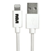 RCA AH754A Charge and Sync Lightning to USB-C Cable, 4 Feet