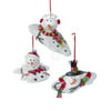 4 Inch Melting Snowman Clay Dough 1 Set 3 Assorted Ornaments