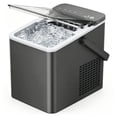 thumbnail image 3 of SIMZLIFE Portable Countertop Ice Maker Machine, 26 lbs Ice Per Day, 9 Bullet Ice Cubes Ready in 6 Minutes, Small & Large Ice Sizes, Self-Cleaning, 1.1L Water Tank, Ice Scoop & Basket, Gray, 3 of 12