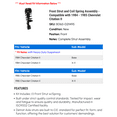 thumbnail image 2 of Front Strut and Coil Spring Assembly - Compatible with 1984 - 1985 Chevy Citation II, 2 of 2