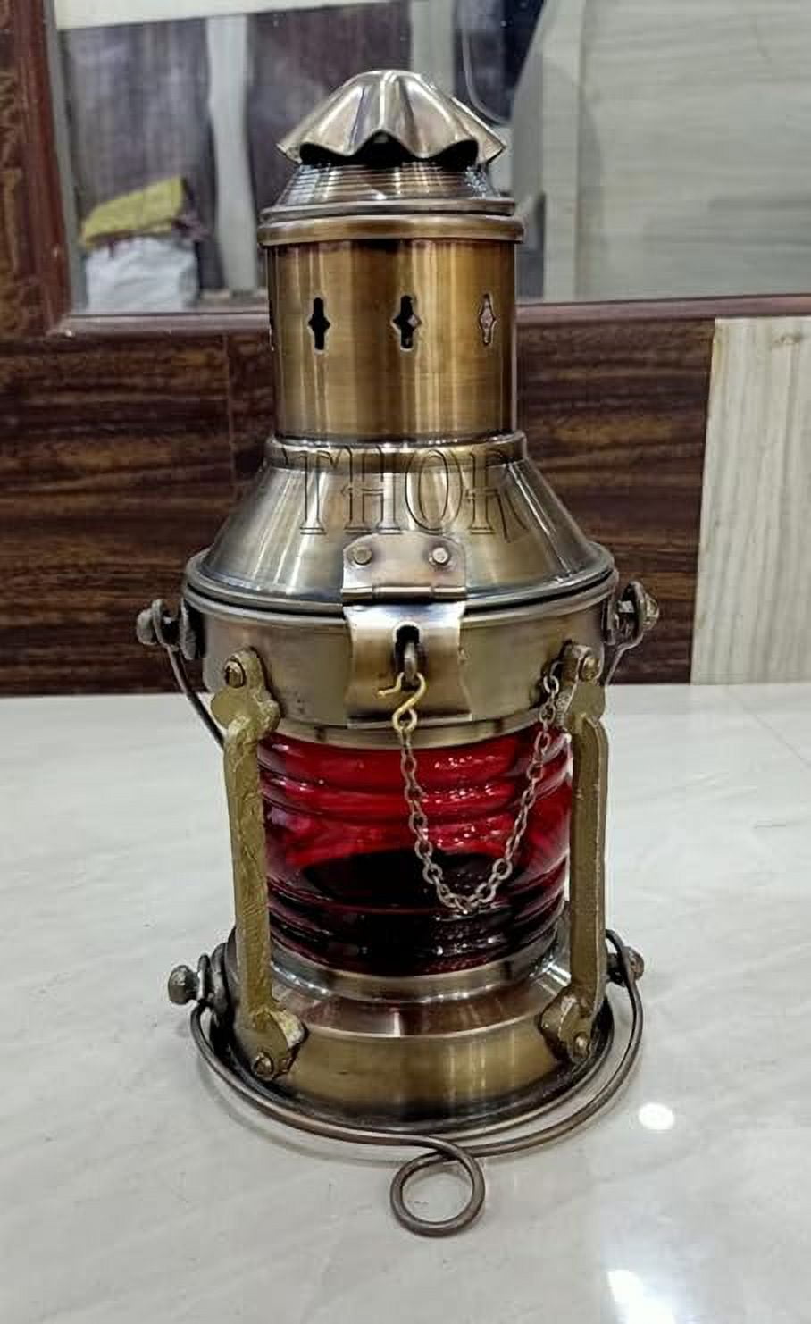 Vintage Antique Oil Lamp Maritime Ship Lantern-Anchor Boat Light Lamp Decor Rustic Vintage Home Decor Gifts