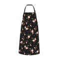 thumbnail image 2 of Pofeuu Flowers Print Waterproof Apron with Pockets Adjustable Cooking Aprons Kitchen Bib for Baking Household Cleaning, 2 of 8