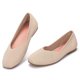 thumbnail image 4 of Zapatos planos casuales Frank Mully para mujer, punta cuadrada, punto nude, 4 of 8