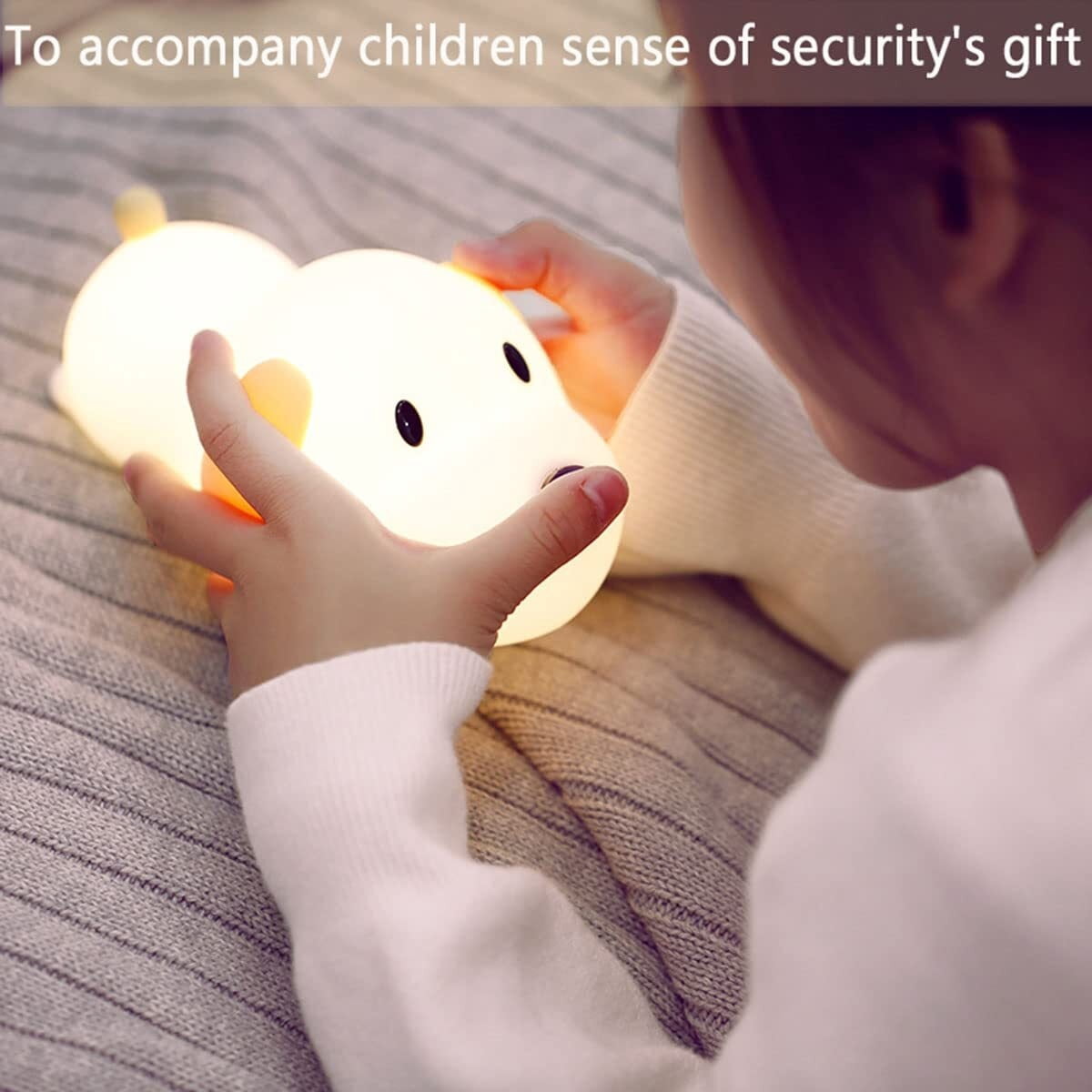 LED Lying Flat Duck Night Light, 3 Level Dimmable Nursery Nightlight,Cute Lamps Silicone Squishy Light Up Duck,Rechargeable Bedside Touch Lamp for Breastfeeding Toddler Baby Kids Decor