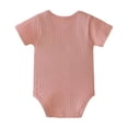 thumbnail image 4 of Boys Bodysuits Honeycomb Breathable Soft European Style Short Sleeve Envelope Neck Baby Romper, 4 of 4