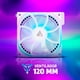 thumbnail image 3 of GAME FACTOR FG500-WH Ventilador Modular Gamer ARGB Micro-Controlador 120mm 1900 Rpm Silencioso GameFactor NA, 3 of 5