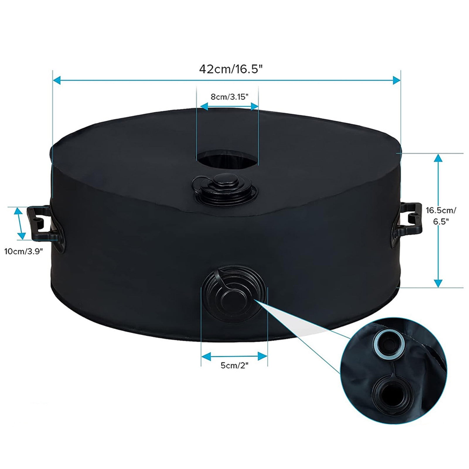 Homerr Water Filled Umbrella Base Umbrella Base Water-Filled Umbrella Base Large Capacity, 100lb Weight