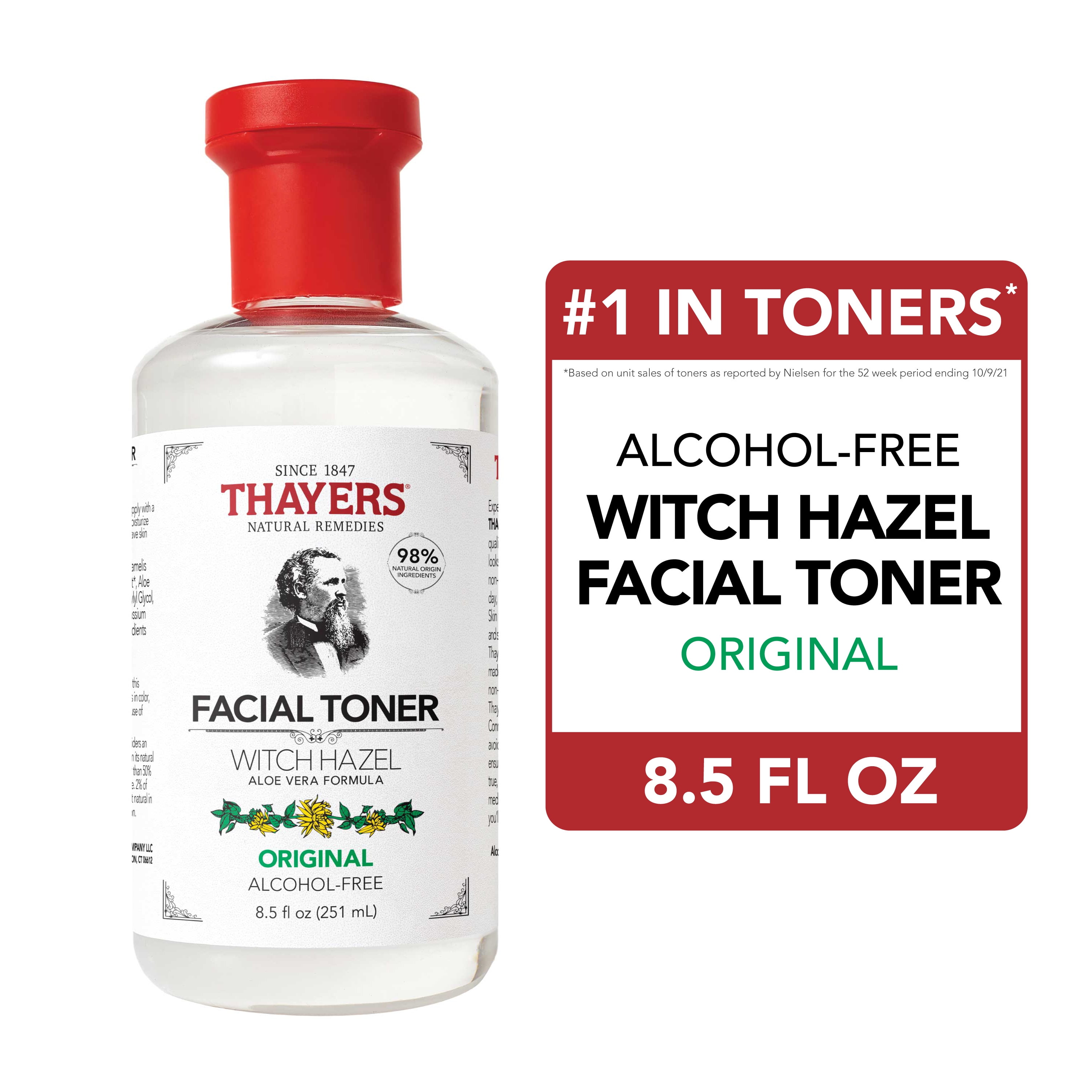 Thayers Alcohol-Free Original Witch Hazel Facial Toner, 8.5 oz