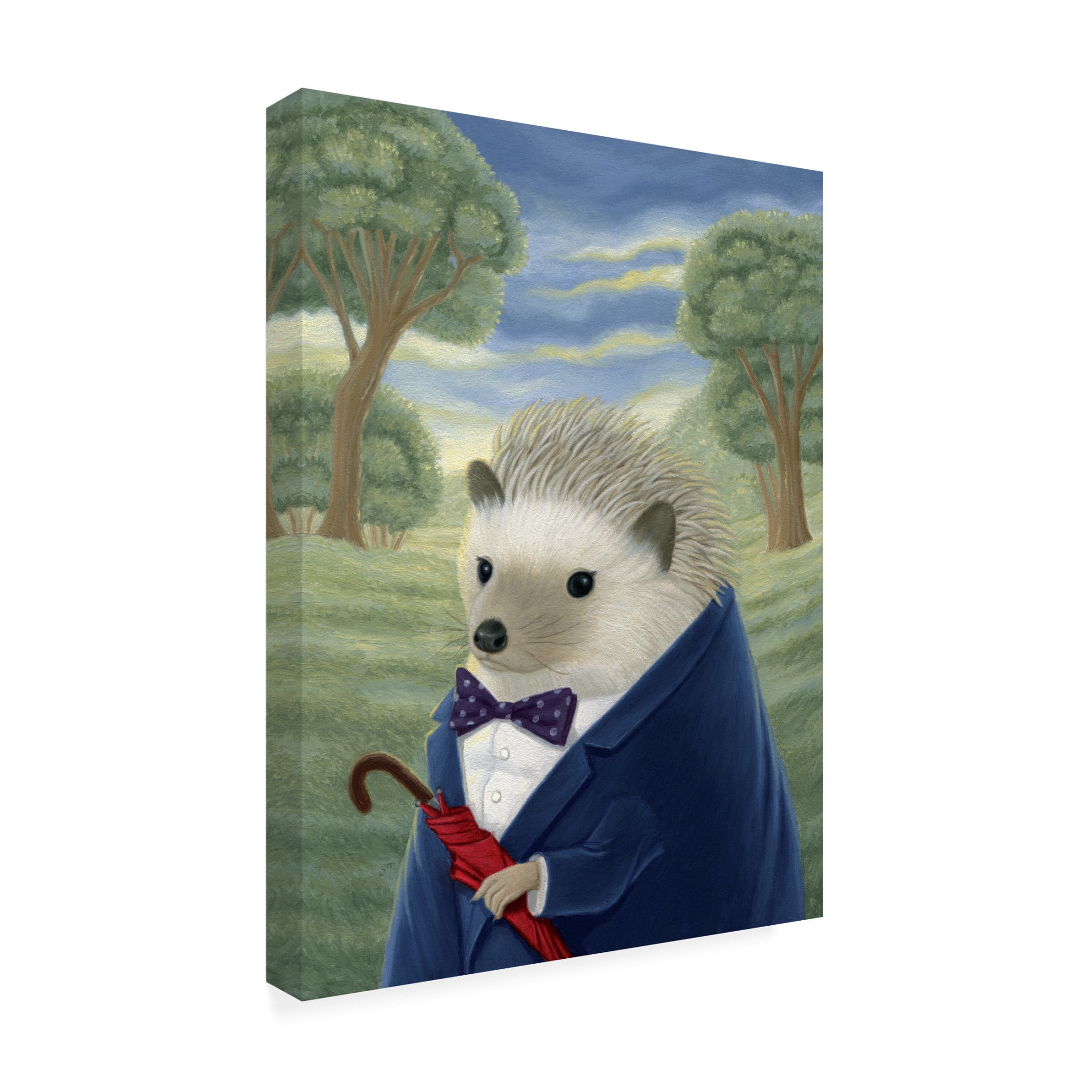 Canvas Wall Art - Gina Matarazzo 'Wendell P Frizzmerantz' Wall Art for Living Room, Bedroom, or Office Décor by Trademark Fine Art - 14 x 19 Inches