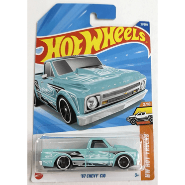 Hot Wheels 67 Chevy C10 21/250 Teal HW Hot Trucks 2/10