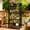Black,Black Brown, variant on Bakers Rack, Kitchen Shelf, 4-Tier Metal and Wood Storage Shelves for Pantry, Garage, or Bathroom, 25.60" Length, Black and Brown