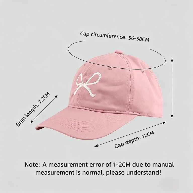 Gsakboxl Sun Hat Unisex Bow Tie Embroidered Baseball Cap  display picture 2