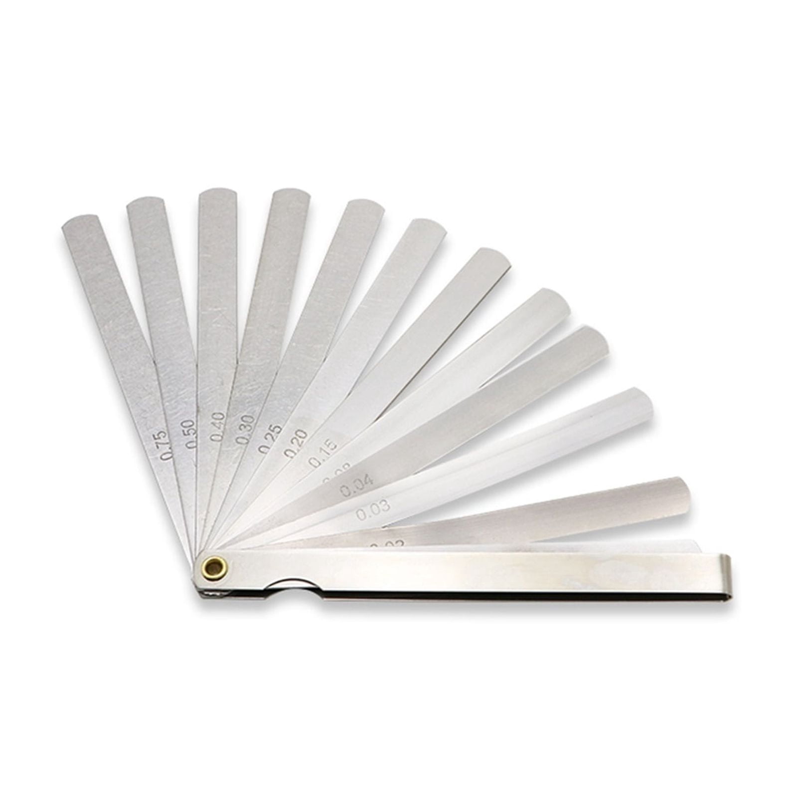 Portable 150 mm length 17 Blades Feeler Gauge Metric Feeler Gauge 0.02-1.00 mm Measurement Tool