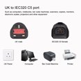 thumbnail image 4 of Convertidor UK ANGGREK Macho A C5 hembra Enchufe UK 100-250V adaptador de corriente, 4 of 7