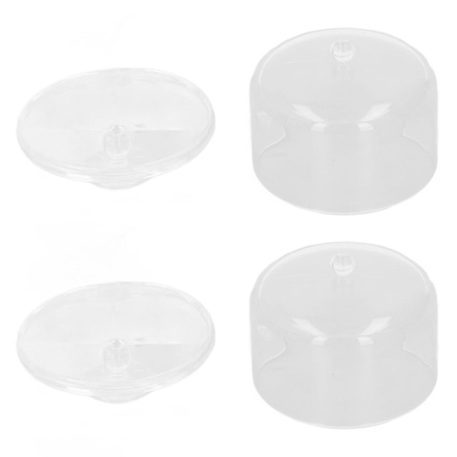 1:12 Lata De Vela Para Casa De Muñecas, Inodoro 1:12 Tarros De Postre Para Casa De Muñecas Transparente 2 Uds Para Accesorios De Casa De Muñecas