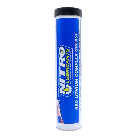 Nitro Lubricants Red Lithium Complex Grease – 14oz Heavy-Duty (NLGI #2)