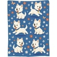 thumbnail image 6 of Westie Blanket Super Soft Warm Fluffy Fleece Flannel Dog Animal Blanket Cozy Fuzzy Plush Stuff Bedding Blankets Gifts for Women Users men Women Adults 50"X40", 6 of 8