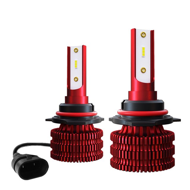 Amdohai 2 Pcs Ampoules de Phare DEL pour Voiture Lampe de Conduite DEL Kit de Conversion Tout-en-un 9005 36W IP68 Étanche