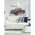 thumbnail image 5 of Marmont Hill "Red Truck" by Reesa Qualia Painting Print on Wrapped Canvas, 5 of 5