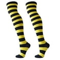 thumbnail image 4 of Sock Panda Multicolor Striped Thigh-High Socks, 4 of 4
