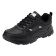 thumbnail image 3 of Rokment Women's Running Shoes Spring Fall Casual Leather Lace up Tennis Fashion Sneakers Comfortable Memory Foam Jogging Nursing Non Slip Work Shoes Black Size 6.5, 3 of 6