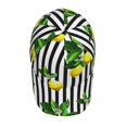 thumbnail image 4 of Daiia Lemons On Striped Baseball Cap Men Women Classic Adjustable For Running Workout And Outdoor Activitie All Season Dad Hat Gift, 4 of 9