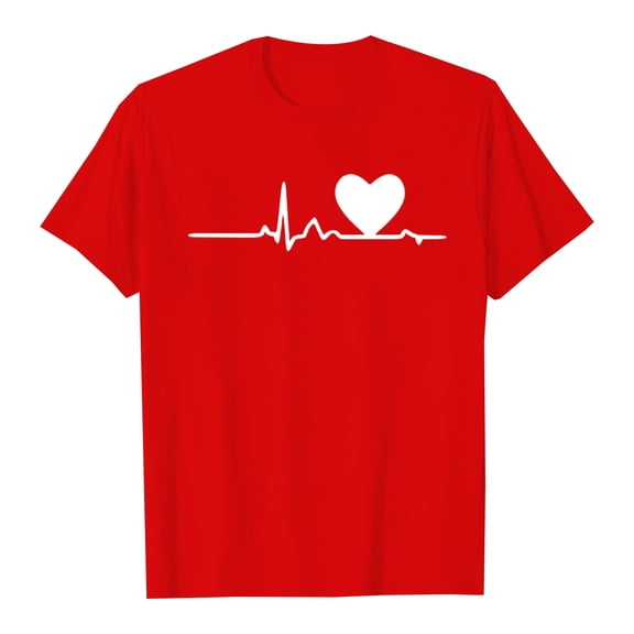 Valentines Day Matching Couples Shirts His and Hers Interactive Tees for Couples and Anniversaries with Funny Designs,Red,3XL