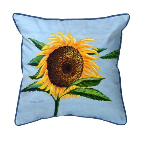 Betsy Drake Interiors Sleepy Sunflower Large Indoor/Outdoor Pillow 16×20